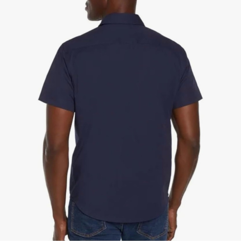 GAP Men's Poplin Short Sleeve Shirt, M - Picture 2 of 5